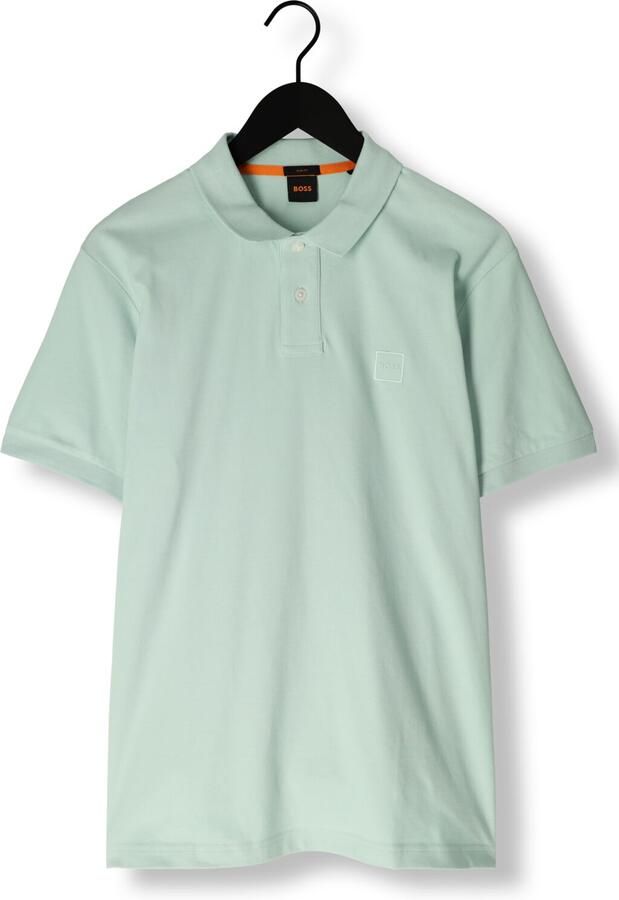 Boss Orange Stijlvolle Mint Polo met Slim Fit en Korte Mouwen Green Heren - Foto 4