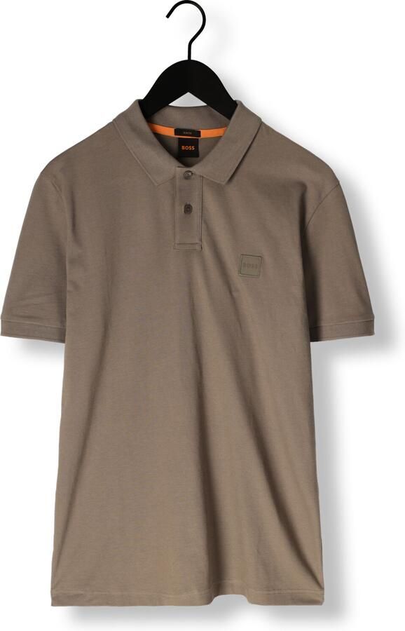 Boss Orange Slim fit poloshirt met labelbadge model 'Passenger' - Foto 3