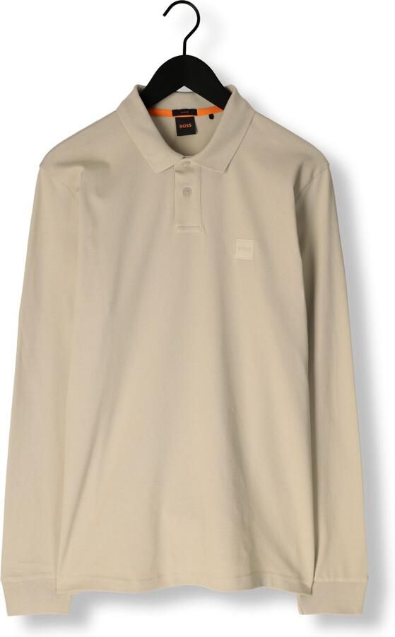 Boss Orange Slim fit poloshirt met labelbadge model 'Passerby' - Foto 3