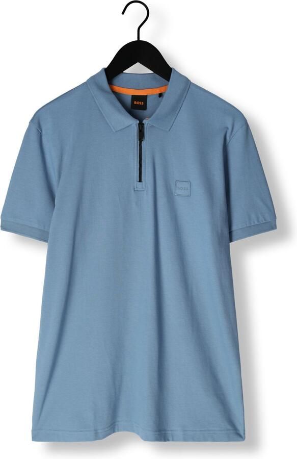 BOSS ORANGE Heren Polo's & T-shirts Passerzip Blauw - Foto 3