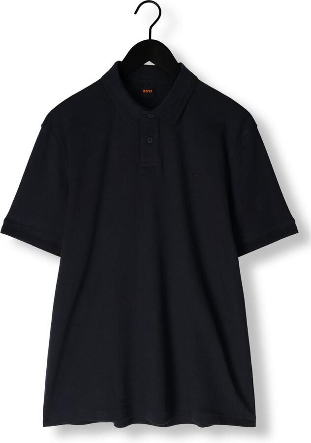 Boss Orange Regular fit poloshirt met labelstitching model 'Interlock'