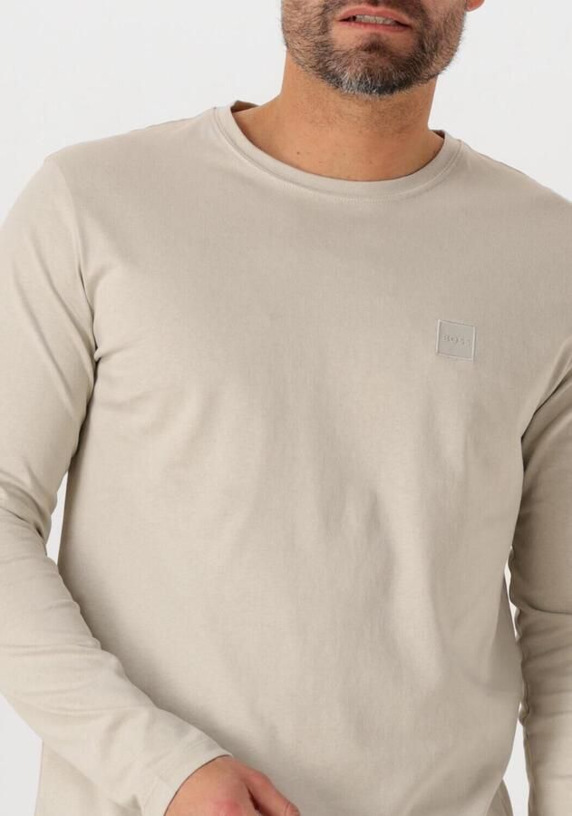 Boss Orange Shirt met lange mouwen Tacks met merkembleem op de borst