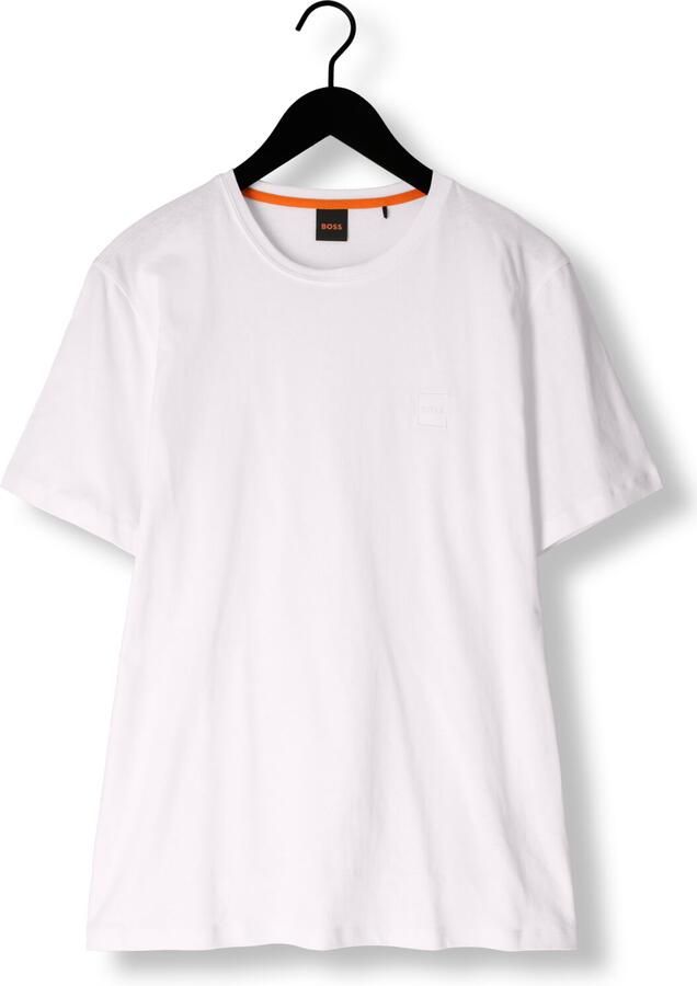 Boss Orange T-shirt Tales met boss-borduursel op de borst