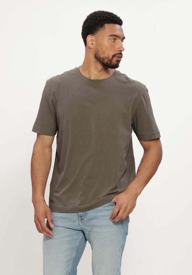 BOSS ORANGE Heren Polo's & T-shirts Tchup 10242929 01 Khaki