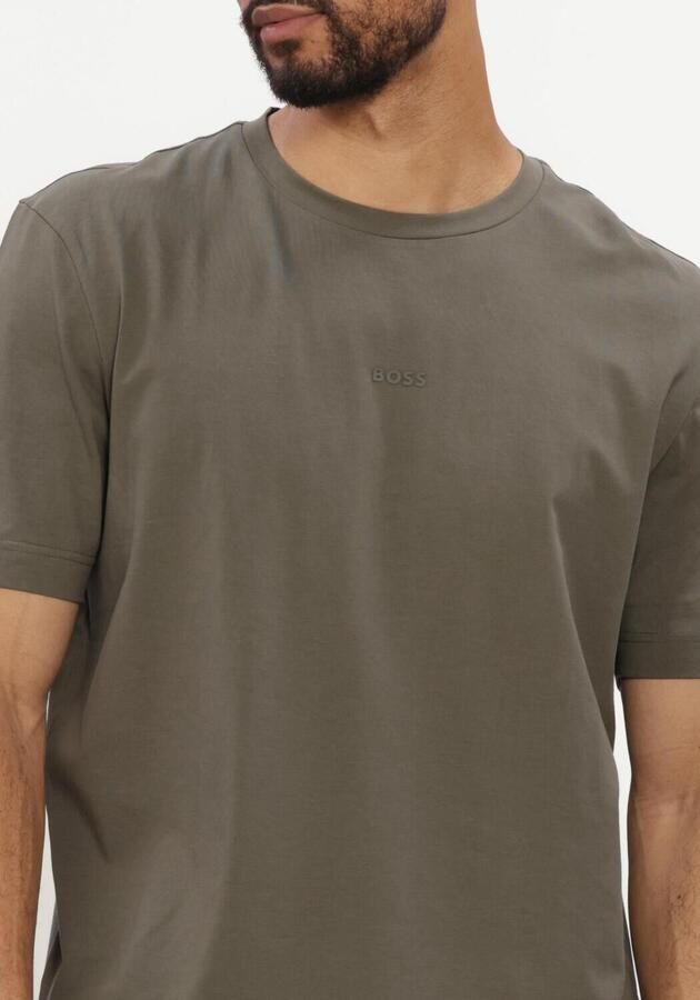 BOSS ORANGE Heren Polo's & T-shirts Tchup 10242929 01 Khaki - Foto 4