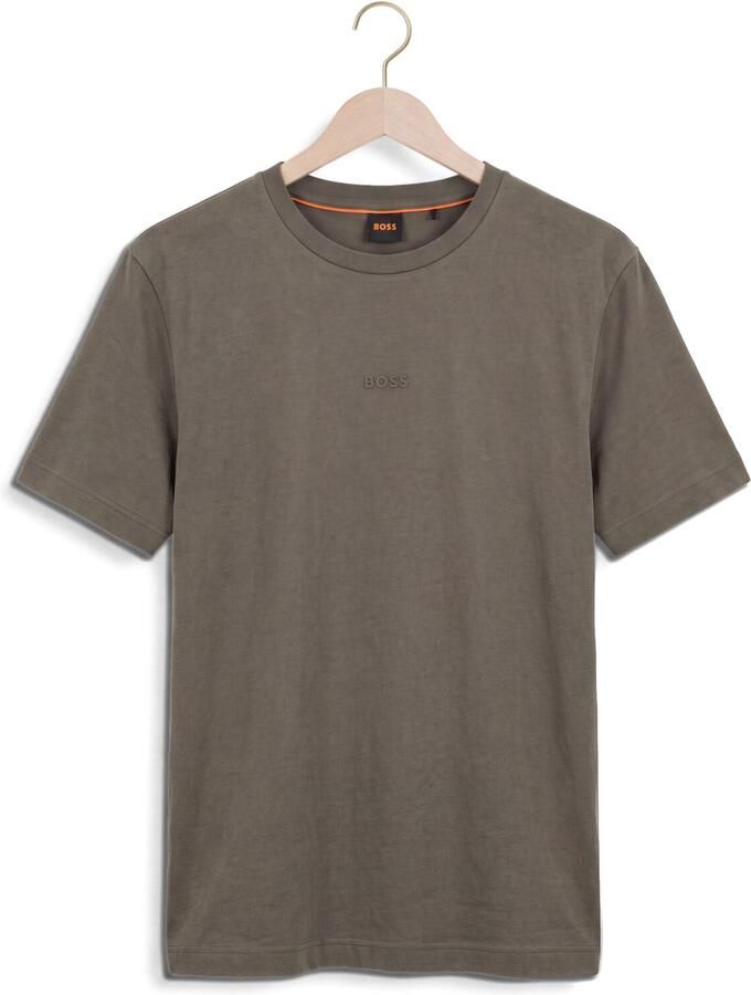 BOSS ORANGE Heren Polo's & T-shirts Tchup 10242929 01 Khaki - Foto 2