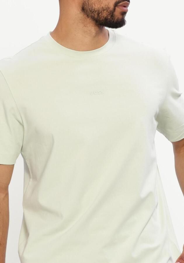 Boss Orange regular fit T-shirt van katoenmix model 'TCHUP' - Foto 4
