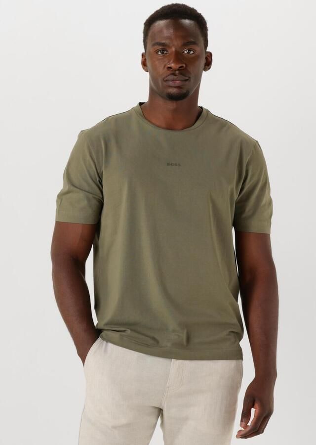 BOSS ORANGE Heren Polo's & T-shirts Tchup 10242929 01 Olijf - Foto 4