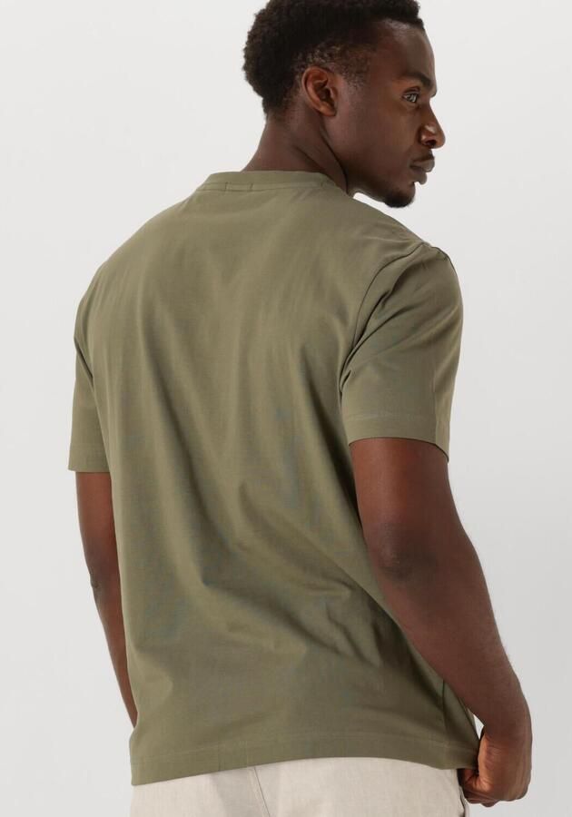 BOSS ORANGE Heren Polo's & T-shirts Tchup 10242929 01 Olijf - Foto 2