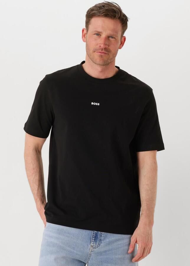 BOSS ORANGE Heren Polo's & T-shirts Tchup 10242929 01 Zwart - Foto 4