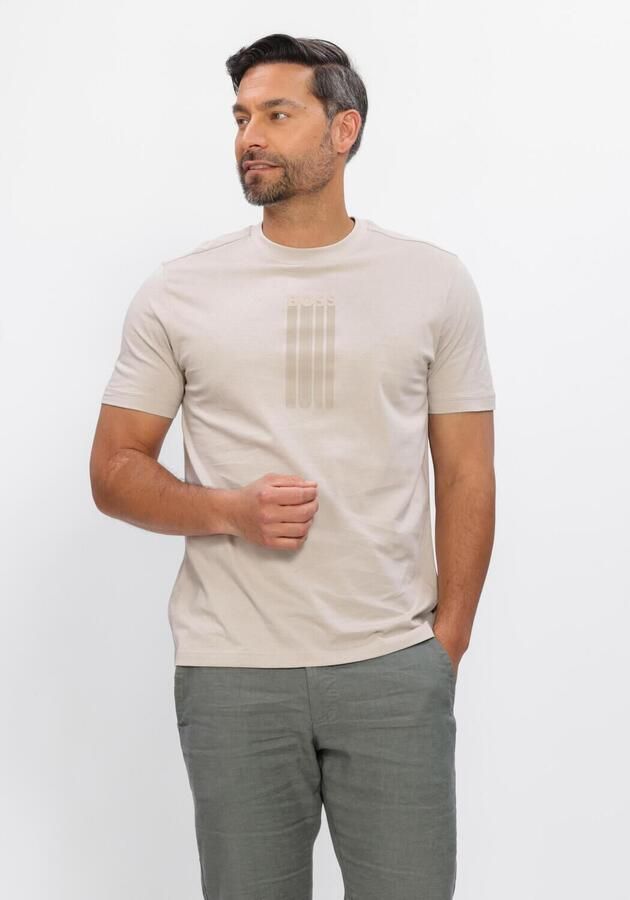 BOSS ORANGE Heren Polo's & T-shirts Te_bass Beige