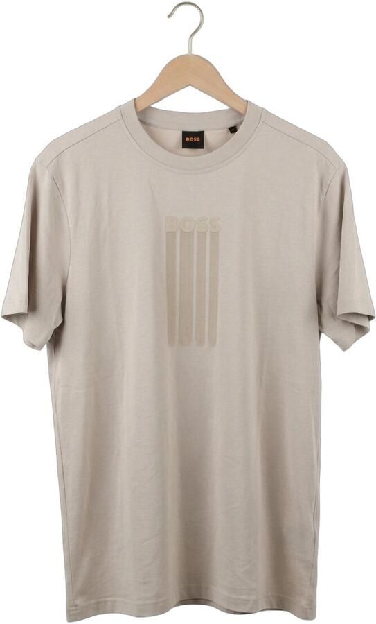 BOSS ORANGE Heren Polo's & T-shirts Te_bass Beige - Foto 4