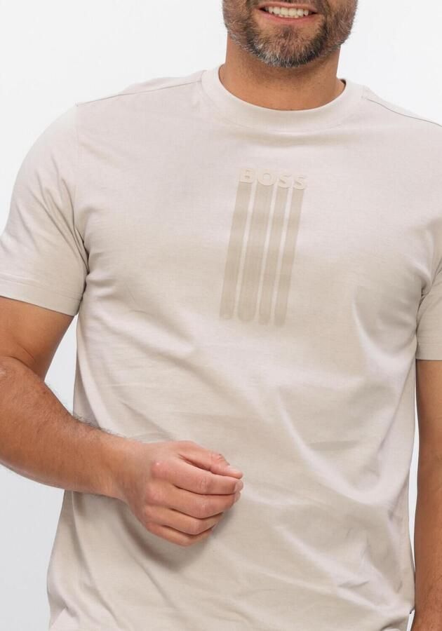 BOSS ORANGE Heren Polo's & T-shirts Te_bass Beige - Foto 3