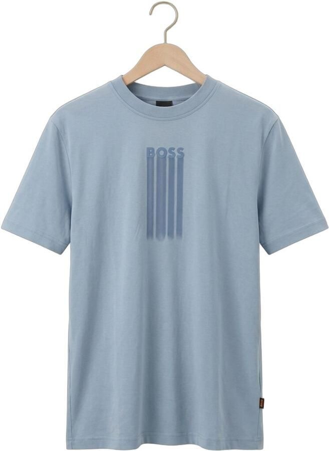BOSS ORANGE Heren Polo's & T-shirts Te_bass Lichtblauw - Foto 2