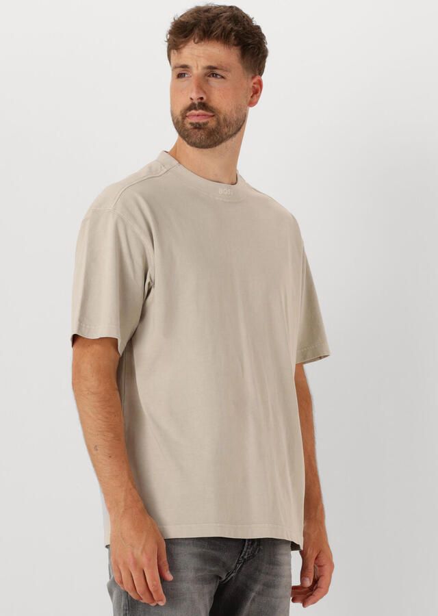 BOSS ORANGE Heren Polo's & T-shirts Te_dye_ 10262477 01 Beige