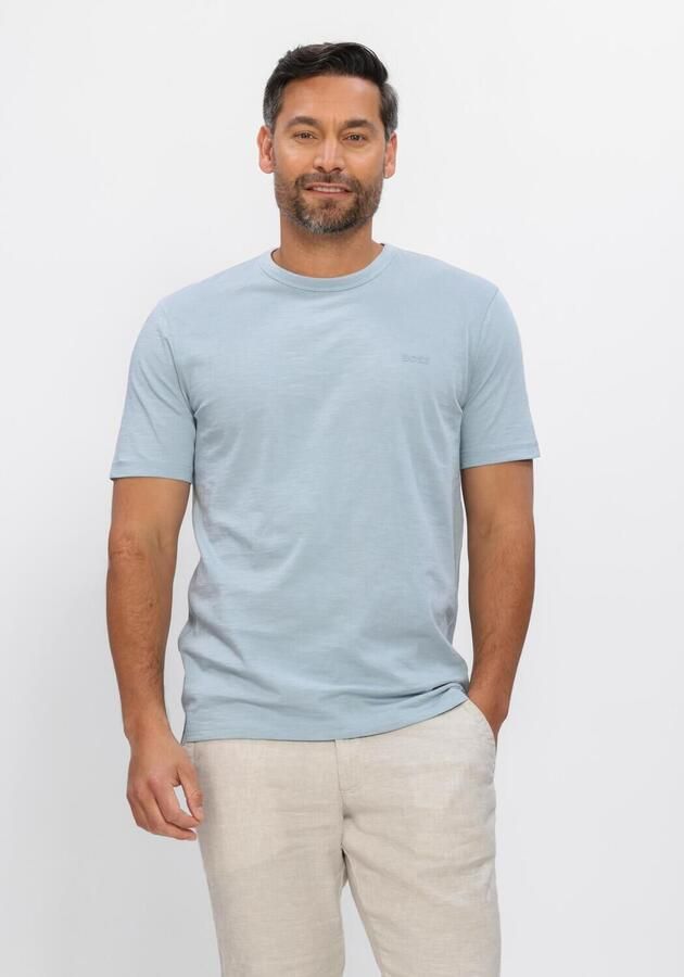 Boss Orange Regular fit T-shirt van gestructureerd katoen Model 'TEGOOD'