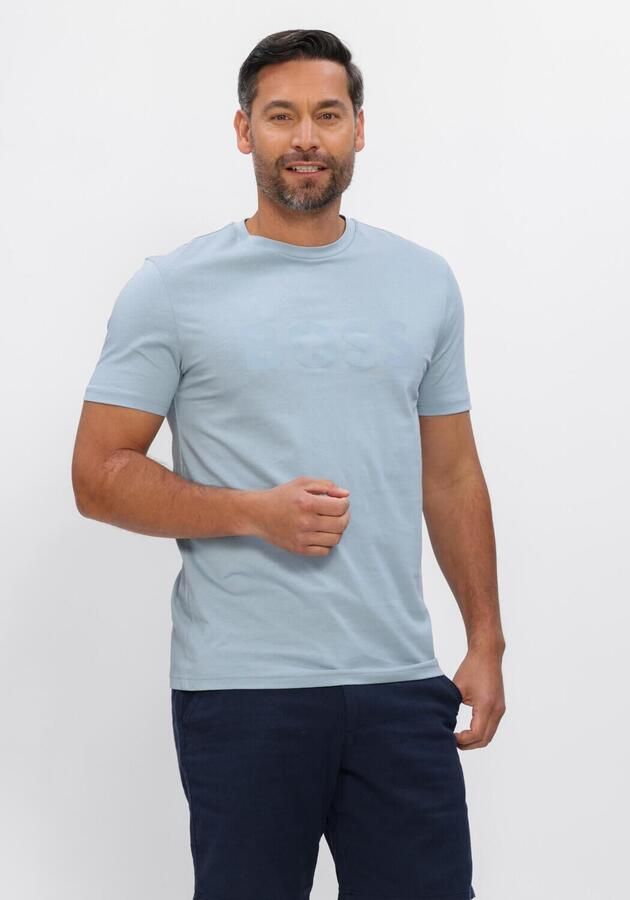 BOSS ORANGE Heren Polo's & T-shirts Thinking_1 Lichtblauw