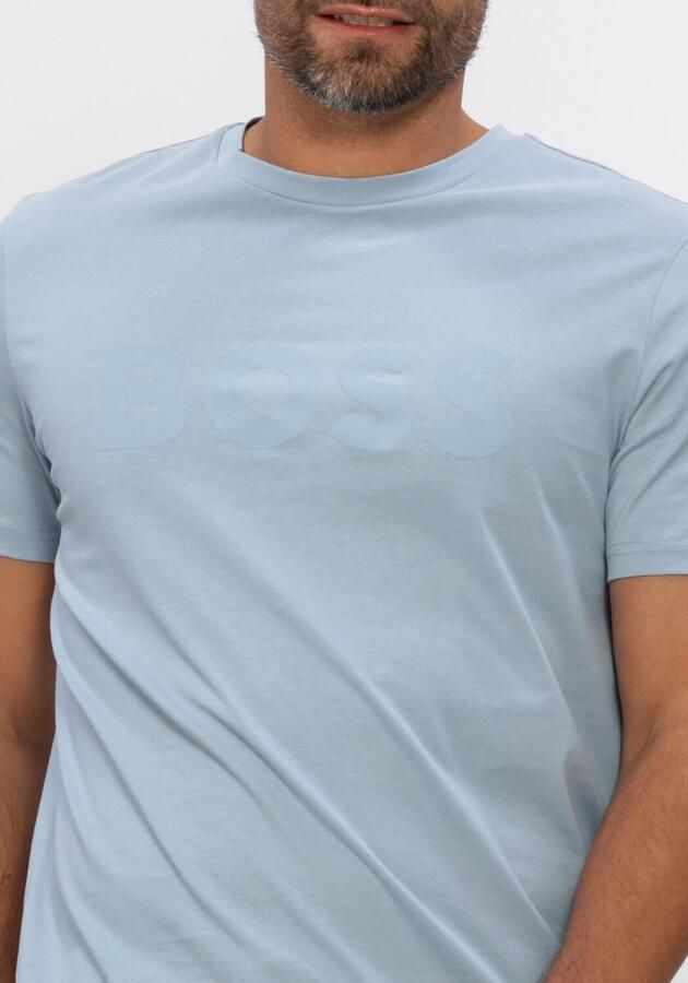 BOSS ORANGE Heren Polo's & T-shirts Thinking_1 Lichtblauw - Foto 4