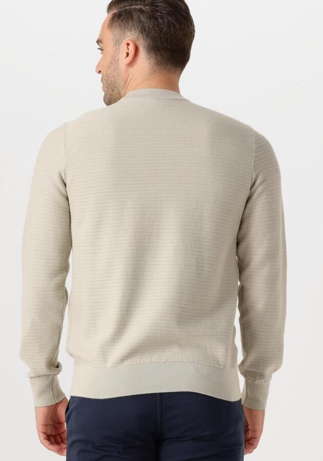Hugo Boss Luxe Katoen-Kasjmier Crew Neck Sweater Beige Heren - Foto 2