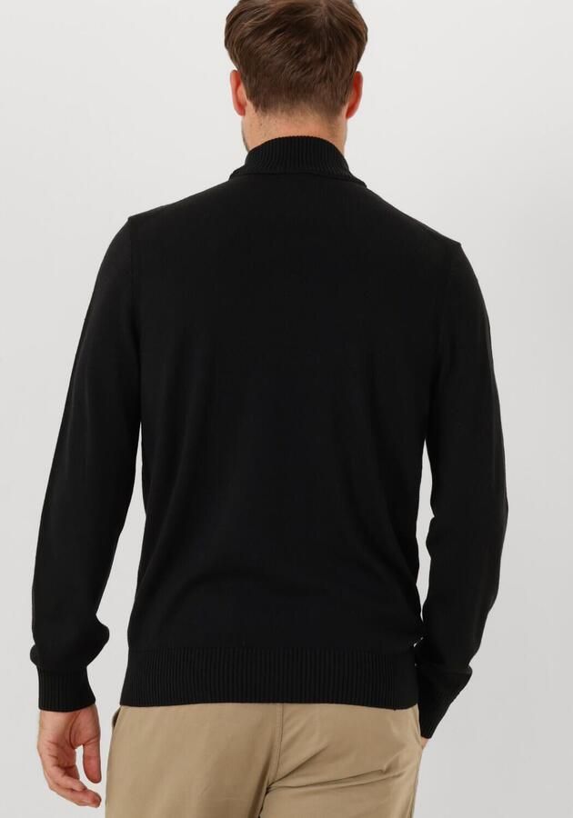 Hugo Boss Zwarte Merinowollen Coltrui van Orange Black Heren