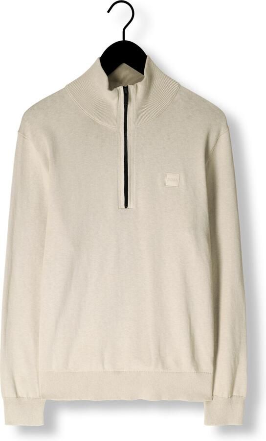 Boss Orange Beige Zip Coltrui met Regular Fit en Zachte Feel Beige Heren - Foto 3