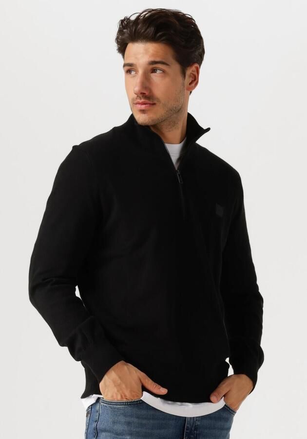 Boss Orange Regular fit schipperstrui van een mix van katoen en kasjmier model 'KANOBIX_S' - Foto 4