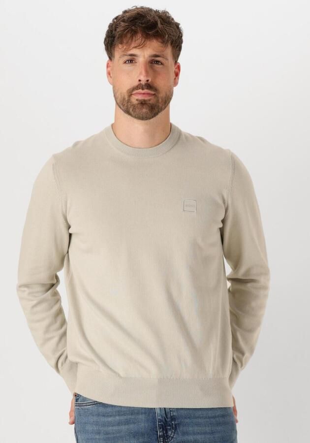 Boss Orange Regular fit pullover van een mix van katoen en kasjmier model 'KANOVANO' - Foto 4