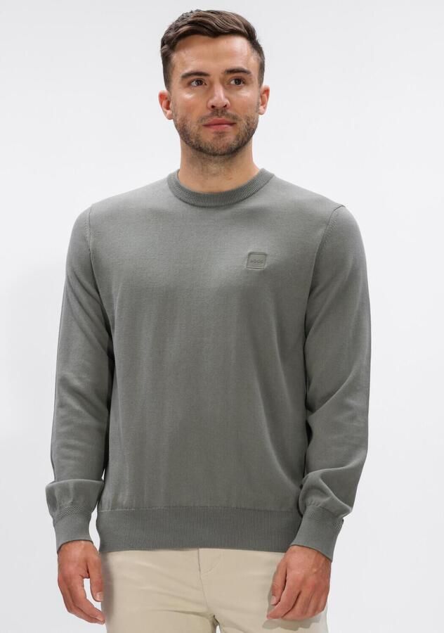 Boss Orange Regular fit gebreide pullover van een mix van katoen en kasjmier model 'KANOVANO_S'
