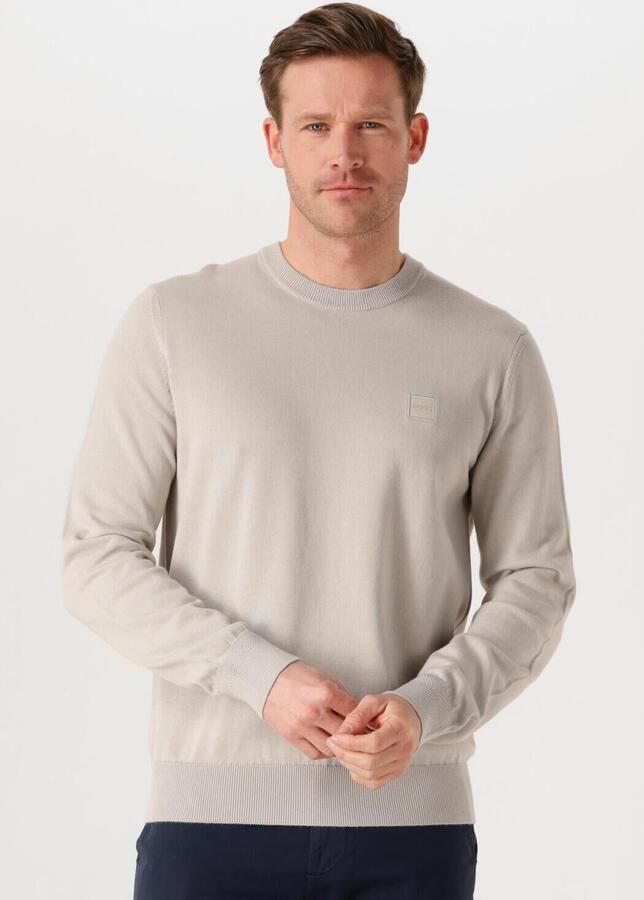 Boss Orange Regular fit pullover van een mix van katoen en kasjmier model 'KANOVANO'