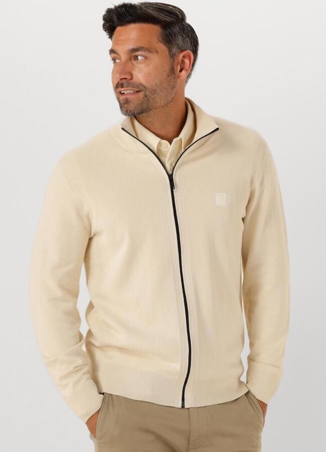 BOSS ORANGE Heren Truien & Vesten Kanozip_s 10272322 01 Ecru - Foto 4