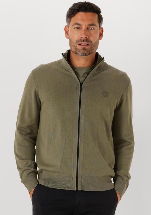 BOSS ORANGE Heren Truien & Vesten Kanozip_s 10272322 01 Groen - Foto 4