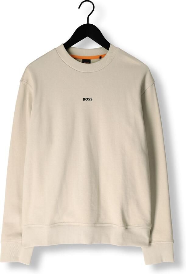 Hugo Boss Crewneck Sweatshirt French Terry Fleece Logo Beige Heren - Foto 3