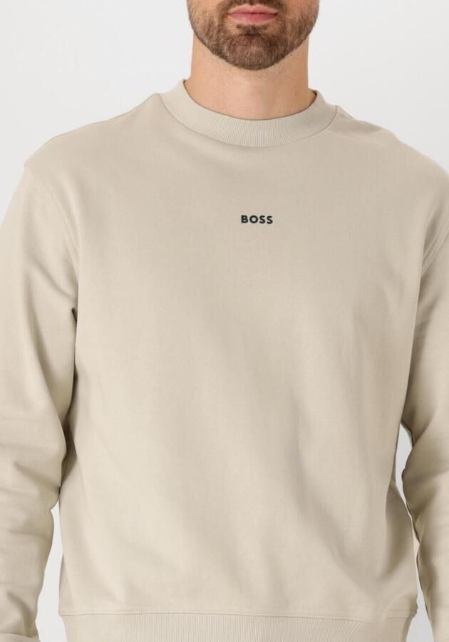 Hugo Boss Crewneck Sweatshirt French Terry Fleece Logo Beige Heren - Foto 2