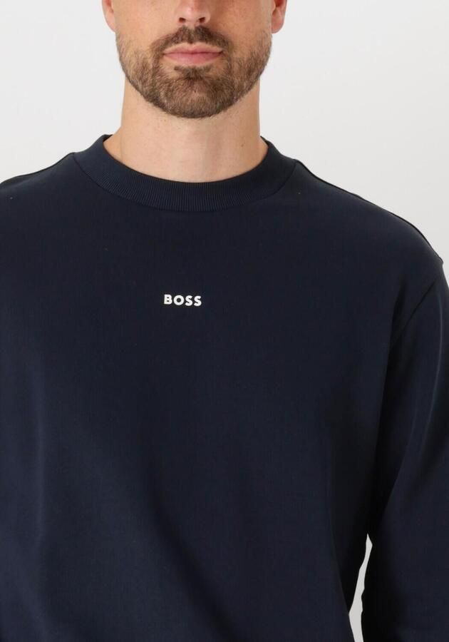 BOSS ORANGE Heren Truien & Vesten Wesmallcrew 10244192 01 Donkerblauw - Foto 2