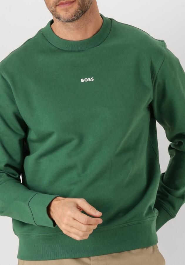 BOSS ORANGE Heren Truien & Vesten Wesmallcrew 10244192 01 Groen - Foto 2