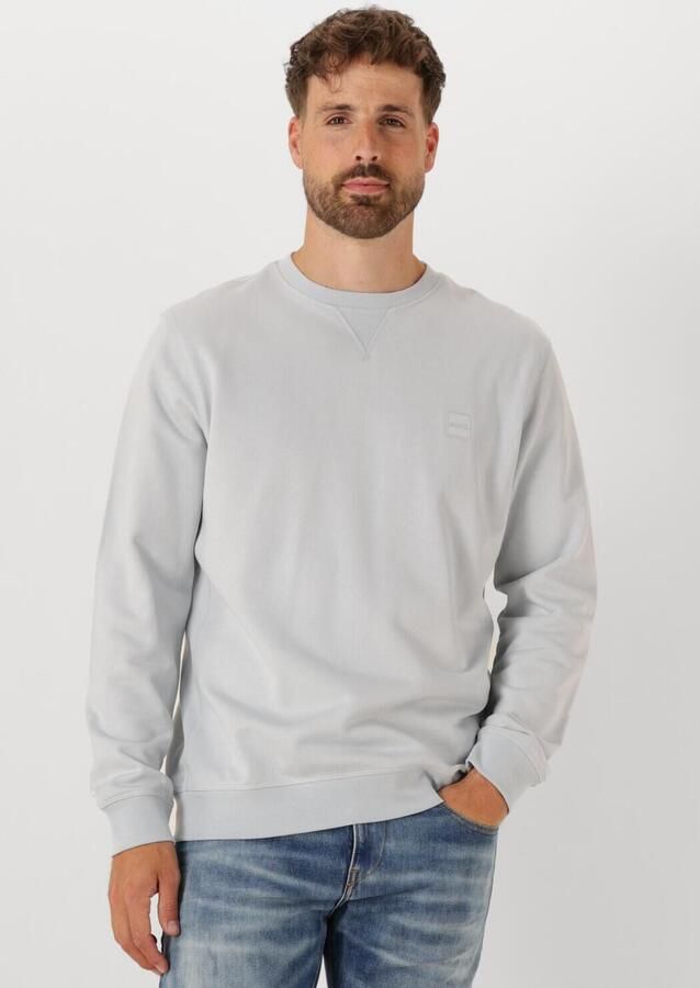 BOSS ORANGE Heren Truien & Vesten Westart 10234591 02 Lichtgrijs - Foto 4