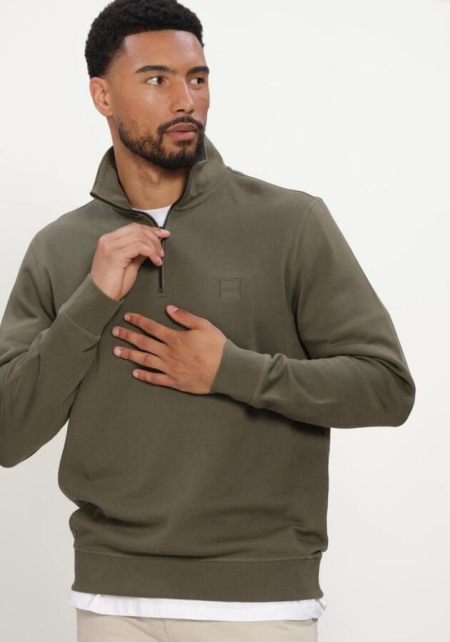 BOSS ORANGE Heren Truien & Vesten Zetrust Khaki - Foto 4