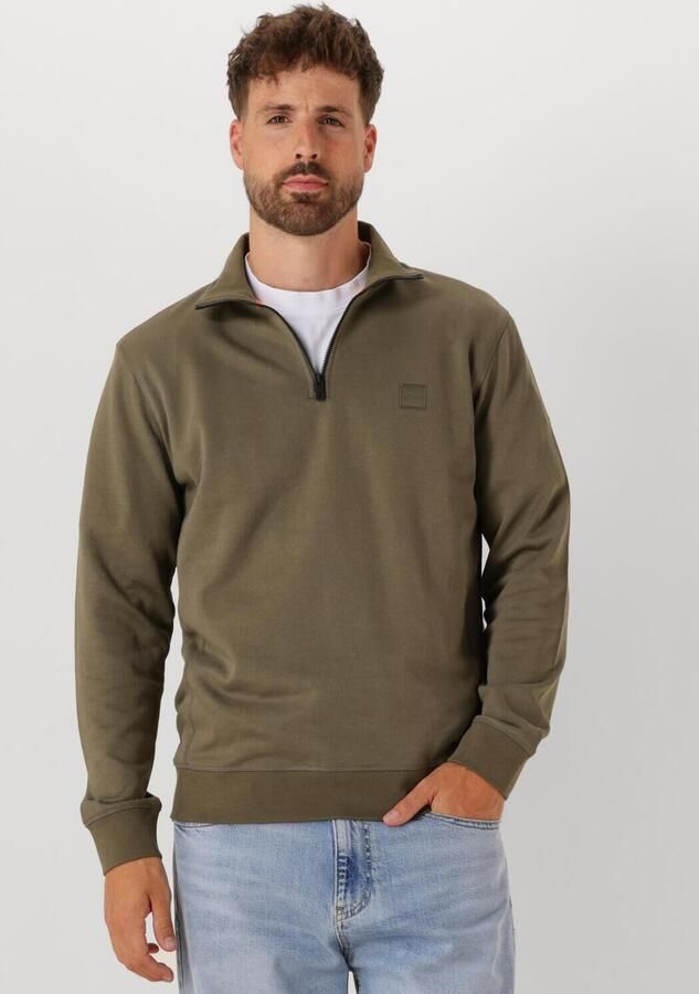 BOSS ORANGE Heren Truien & Vesten Zetrust Olijf - Foto 4