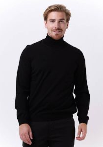 Hugo Boss coltrui zwart effen merinowol