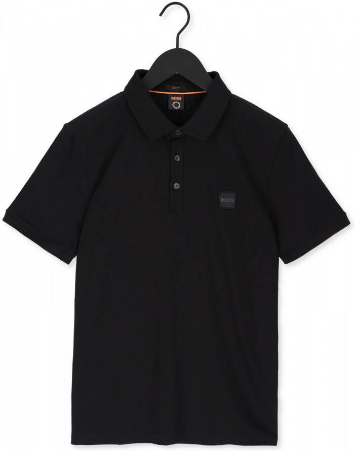 Boss Orange Slim fit poloshirt met labelpatch model 'Passenger'