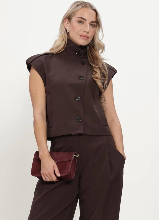 BRUUNS BAZAAR Dames Blazers Rubysusbblita Waistcoat Bruin