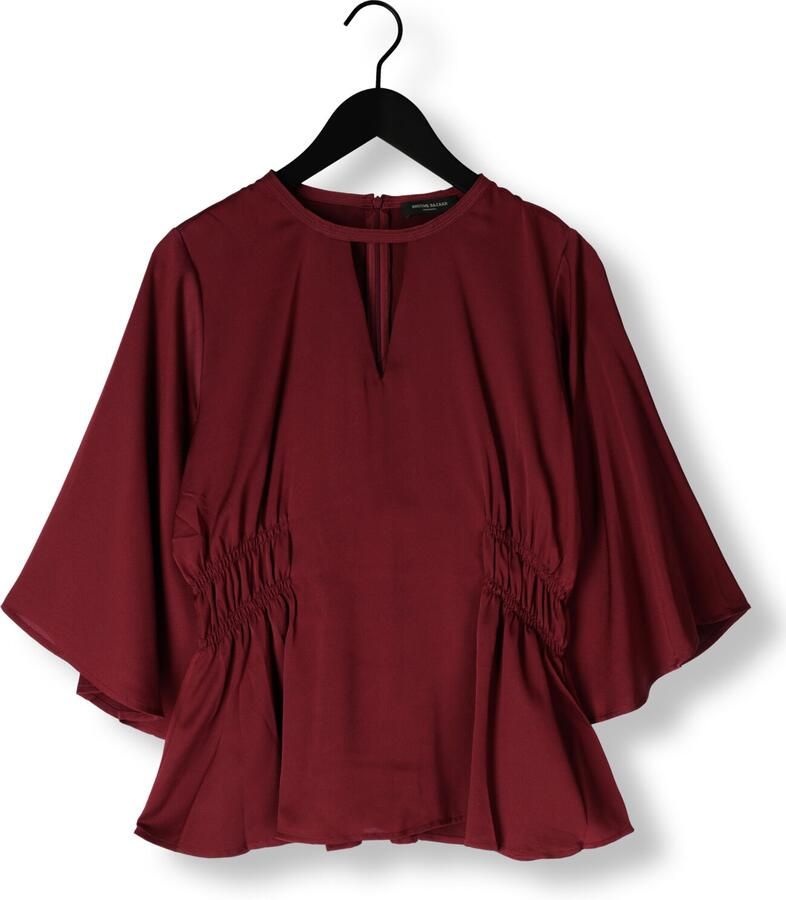BRUUNS BAZAAR Dames Blouses Bbvenila Blouse Bordeaux