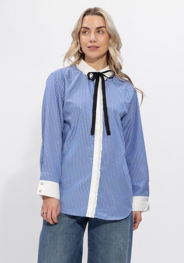 BRUUNS BAZAAR Dames Blouses Borassusbbziana Shirt Blauw