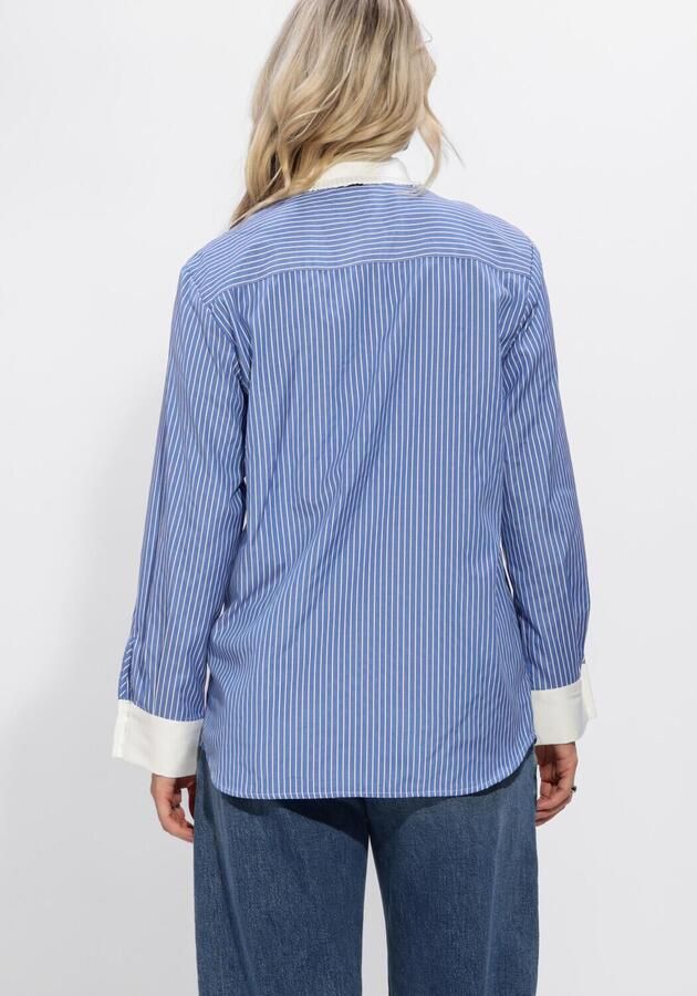 BRUUNS BAZAAR Dames Blouses Borassusbbziana Shirt Blauw - Foto 3
