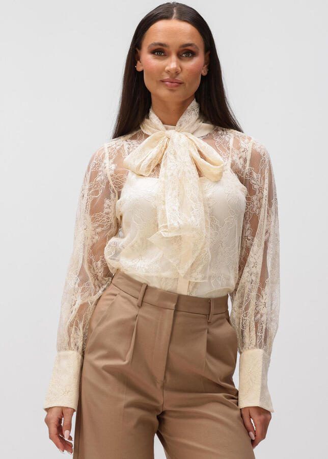 BRUUNS BAZAAR Dames Blouses Buglebbomassa Blouse Creme