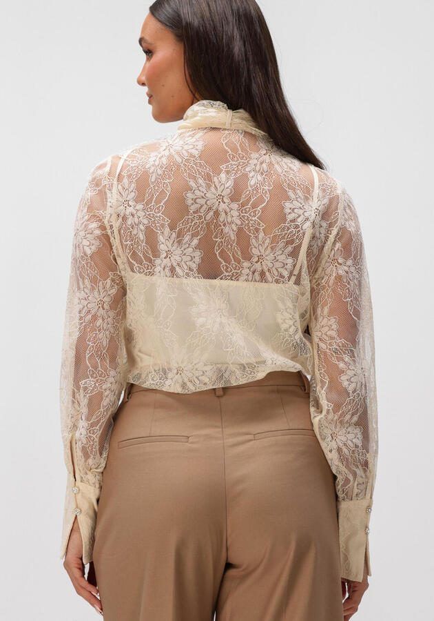 BRUUNS BAZAAR Dames Blouses Buglebbomassa Blouse Creme - Foto 3