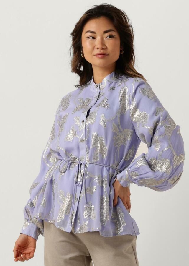 BRUUNS BAZAAR Dames Blouses Juneberry Charlottas Shirt Lila - Foto 4
