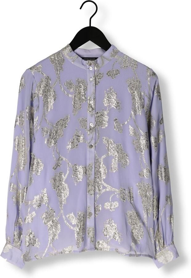 BRUUNS BAZAAR Dames Blouses Juneberry Charlottas Shirt Lila - Foto 3