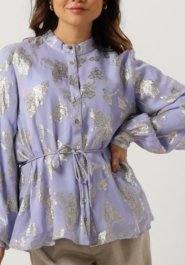 BRUUNS BAZAAR Dames Blouses Juneberry Charlottas Shirt Lila - Foto 2