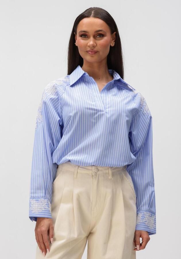 BRUUNS BAZAAR Dames Blouses Mesquitebbkaloe Blouse Lichtblauw